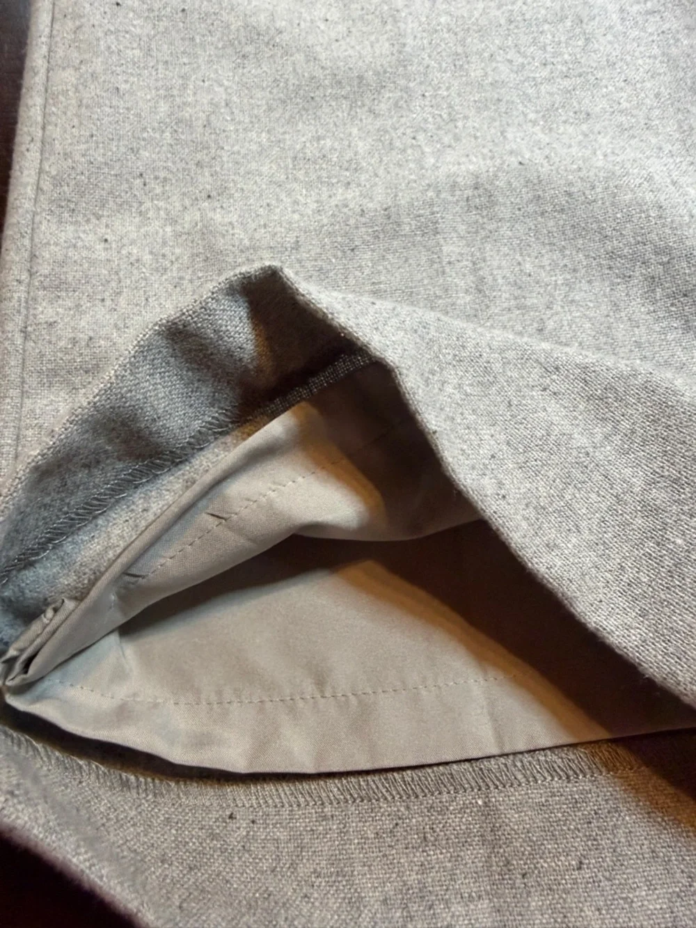 NWT Ann Taylor Wool Lined Trousers Curvy Fit Speckled Gray